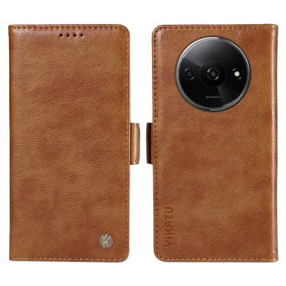 YIKATU YK-007 For Xiaomi Redmi A3 Wallet Case PU Leather+TPU Interior Protective Phone Cover