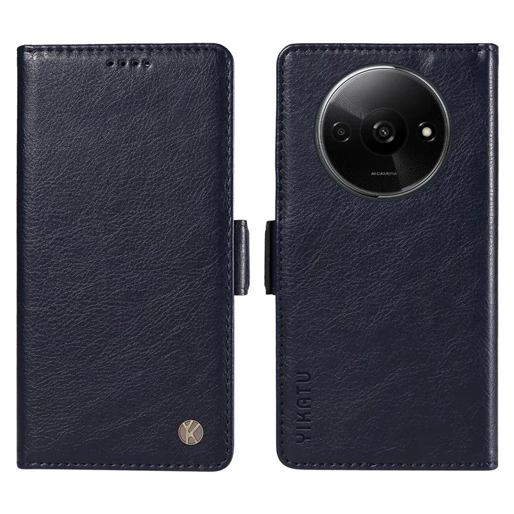 YIKATU YK-007 For Xiaomi Redmi A3 Wallet Case PU Leather+TPU Interior Protective Phone Cover