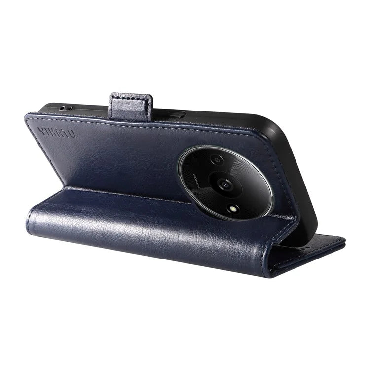 YIKATU YK-007 For Xiaomi Redmi A3 Wallet Case PU Leather+TPU Interior Protective Phone Cover