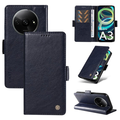 YIKATU YK-007 For Xiaomi Redmi A3 Wallet Case PU Leather+TPU Interior Protective Phone Cover