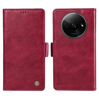 YIKATU YK-007 For Xiaomi Redmi A3 Wallet Case PU Leather+TPU Interior Protective Phone Cover