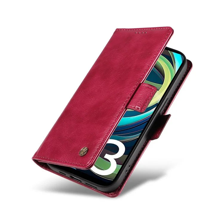 YIKATU YK-007 For Xiaomi Redmi A3 Wallet Case PU Leather+TPU Interior Protective Phone Cover