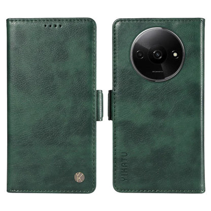 YIKATU YK-007 For Xiaomi Redmi A3 Wallet Case PU Leather+TPU Interior Protective Phone Cover