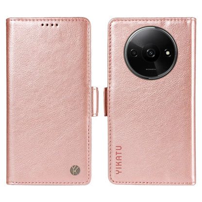 YIKATU YK-007 For Xiaomi Redmi A3 Wallet Case PU Leather+TPU Interior Protective Phone Cover