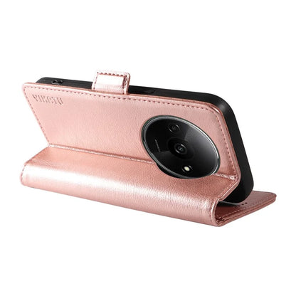 YIKATU YK-007 For Xiaomi Redmi A3 Wallet Case PU Leather+TPU Interior Protective Phone Cover