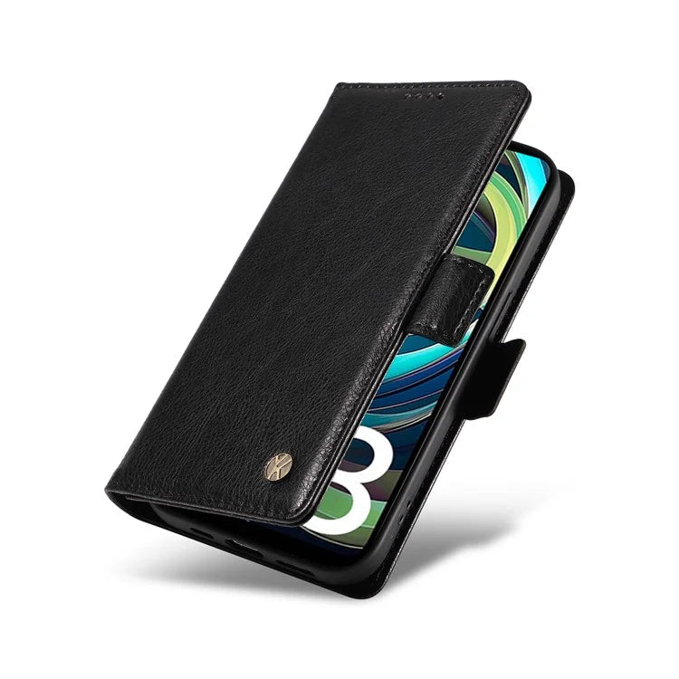 YIKATU YK-007 For Xiaomi Redmi A3 Wallet Case PU Leather+TPU Interior Protective Phone Cover