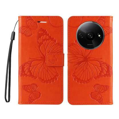 KT Imprinting Flower Series-2 For Xiaomi Redmi A3 Case Card Holder Wrist Strap Leather Phone Cover