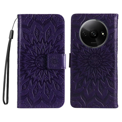 KT Imprinting Flower Series-1 For Xiaomi Redmi A3 Case Stand Function Leather Phone Cover