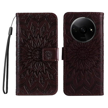 KT Imprinting Flower Series-1 For Xiaomi Redmi A3 Case Stand Function Leather Phone Cover