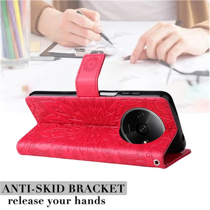 KT Imprinting Flower Series-1 For Xiaomi Redmi A3 Case Stand Function Leather Phone Cover