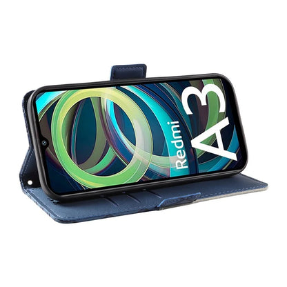 For Xiaomi Redmi A3 Magnetic Case Rhombus Pattern Leather Wallet Phone Cover