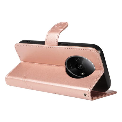 For Xiaomi Redmi A3 Leather Case Butterfly Flower Pattern Wallet Phone Cover