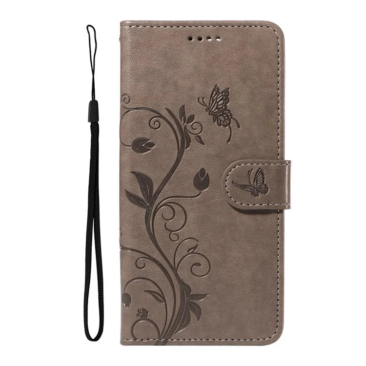 For Xiaomi Redmi A3 Leather Case Butterfly Flower Pattern Wallet Phone Cover