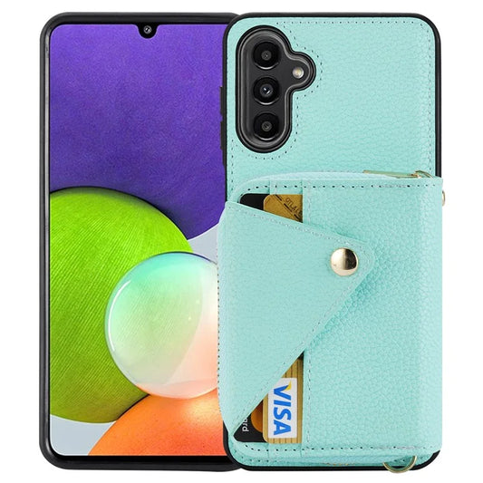 For Samsung Galaxy A14 5G / A14 4G Case Leather+TPU Kickstand Phone Cover RFID Blocking