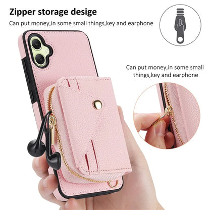 For Samsung Galaxy A05 4G Case RFID Blocking Leather Fully Wrapped Protective Cover