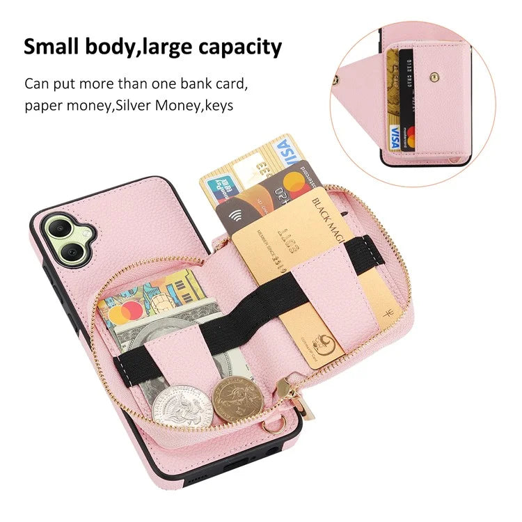 For Samsung Galaxy A05 4G Case RFID Blocking Leather Fully Wrapped Protective Cover