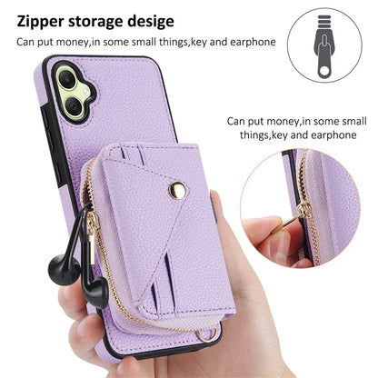For Samsung Galaxy A05 4G Case RFID Blocking Leather Fully Wrapped Protective Cover