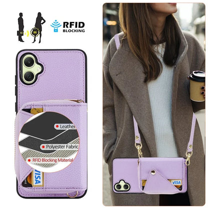 For Samsung Galaxy A05 4G Case RFID Blocking Leather Fully Wrapped Protective Cover