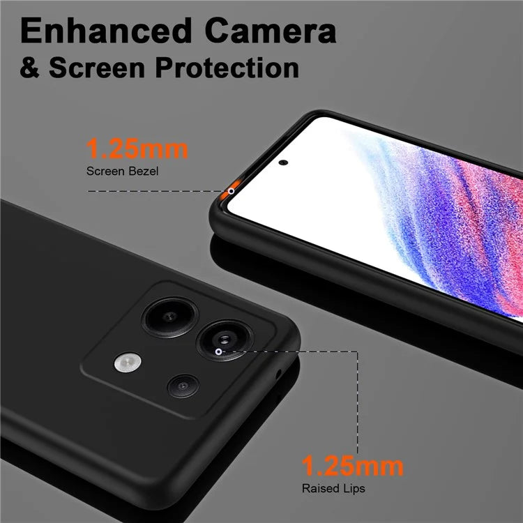 For Xiaomi Redmi Note 13 Pro 5G / Poco X6 5G Case Silky Touch 2.2mm TPU Phone Back Cover
