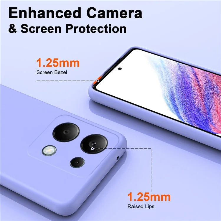 For Xiaomi Redmi Note 13 Pro 4G / Poco M6 Pro 4G TPU Case 2.2mm Rubberized Phone Cover