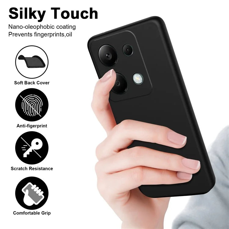 For Xiaomi Redmi Note 13 Pro 4G / Poco M6 Pro 4G TPU Case 2.2mm Rubberized Phone Cover