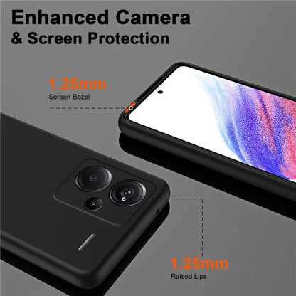 For Xiaomi Redmi Note 13 Pro+ 5G Case Soft Lining TPU Phone Cover 2.2mm Thick