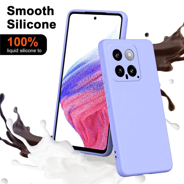 For Xiaomi 14 Case 2.2mm TPU + Soft Lining Cushion Anti-Scratch Phone Cover