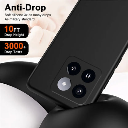 For Xiaomi 14 Pro Case 2.2mm TPU Slim Non-Slip Rubberized Phone Cover