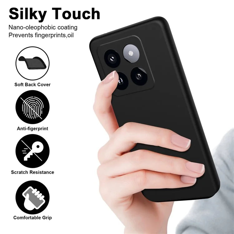 For Xiaomi 14 Pro Case 2.2mm TPU Slim Non-Slip Rubberized Phone Cover