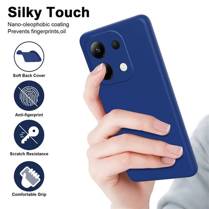 For Xiaomi Redmi Note 13 4G TPU Case 2.2mm Silky Touch Phone Cover Soft Lining