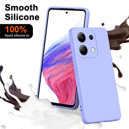 For Xiaomi Redmi Note 13 4G TPU Case 2.2mm Silky Touch Phone Cover Soft Lining