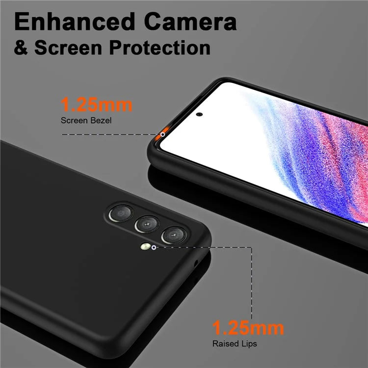 For Samsung Galaxy A25 5G (Global) (161.0 x 76.5 x 8.3mm) Case 2.2mm Silky Touch Soft Lining TPU Phone Cover