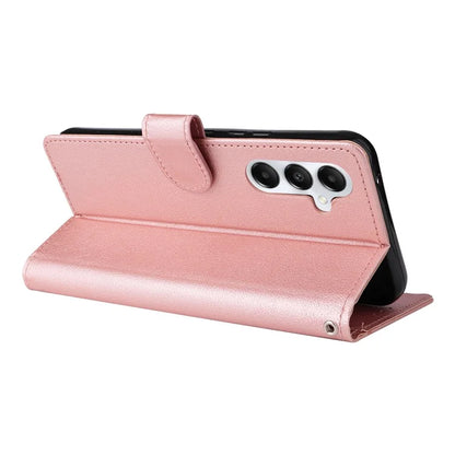 For Samsung Galaxy A24 4G (162.1 x 77.6 x 8.3mm) Magnetic Stand PU Leather Case Wallet Cell Phone Cover