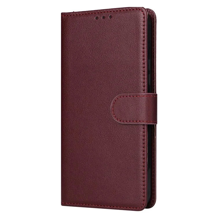 For Samsung Galaxy A24 4G (162.1 x 77.6 x 8.3mm) Magnetic Stand PU Leather Case Wallet Cell Phone Cover