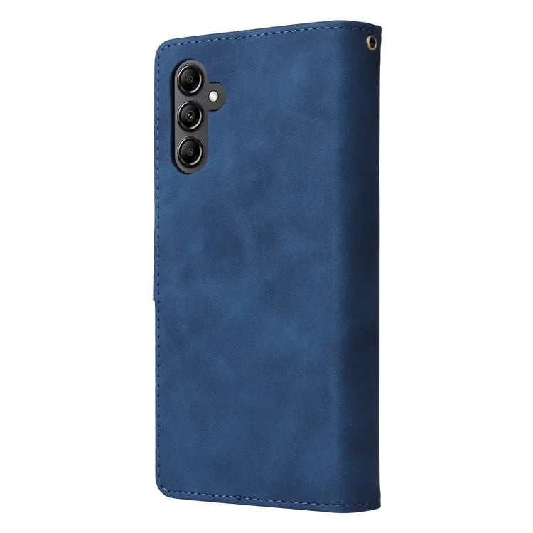 For Samsung Galaxy A05s 4G Case Zipper Phone Leather Cover with Multiple Card Slots