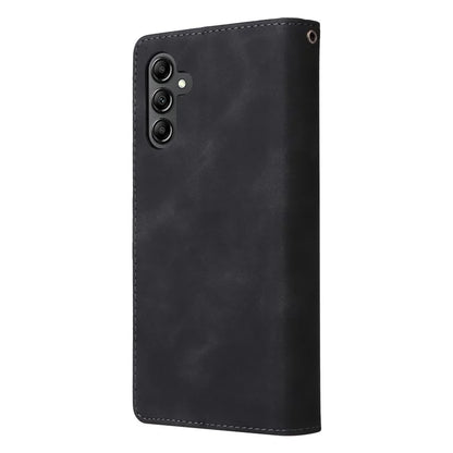 For Samsung Galaxy A05s 4G Case Zipper Phone Leather Cover with Multiple Card Slots