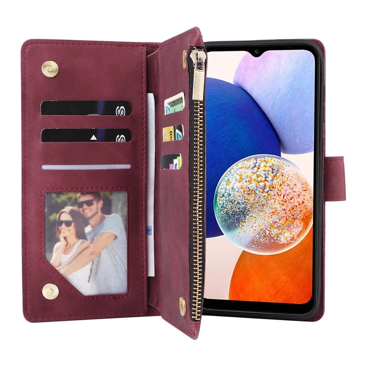 For Samsung Galaxy A34 5G Case Card Slots Wallet PU Leather Folio Flip Phone Cover