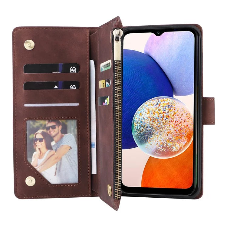 For Samsung Galaxy A34 5G Case Card Slots Wallet PU Leather Folio Flip Phone Cover