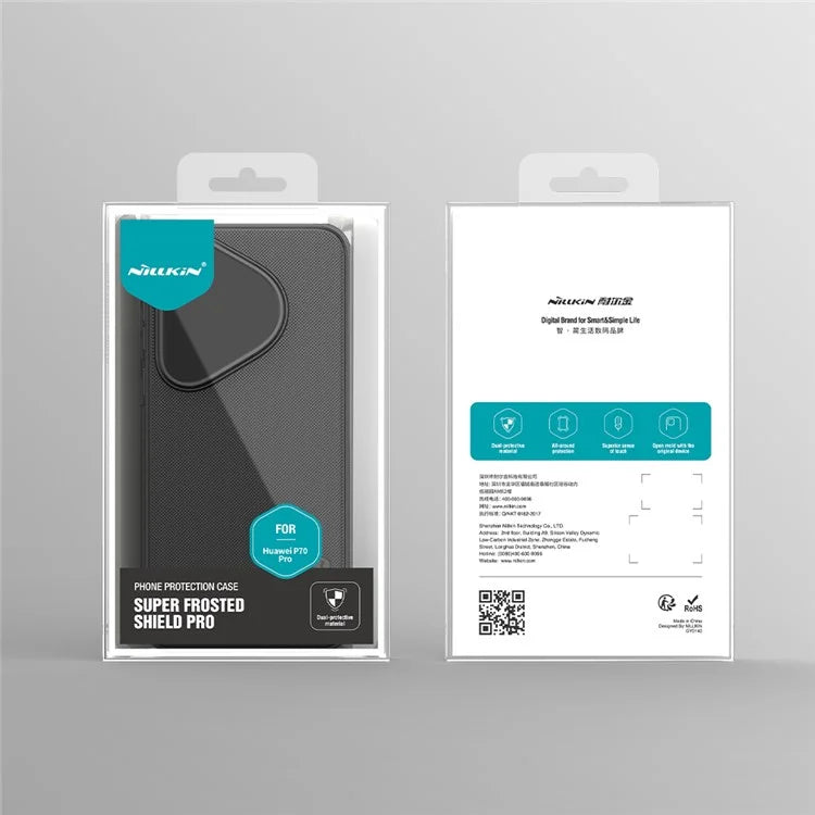 NILLKIN Super Frosted Shield Pro for Huawei P70 Pro Case PC+TPU Drop-Proof Shell