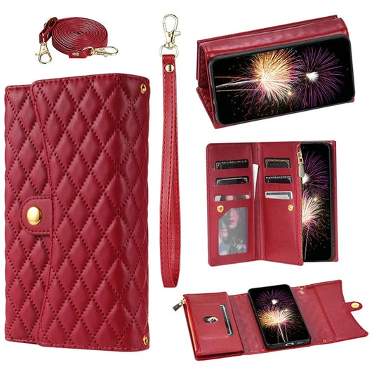 BKS-002 For Xiaomi Redmi 13C 4G / Poco C65 4G PU Leather Wallet Phone Cover Zipper Pocket Stand Case