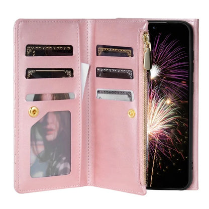 BKS-002 For Xiaomi Redmi 13C 4G / Poco C65 4G PU Leather Wallet Phone Cover Zipper Pocket Stand Case