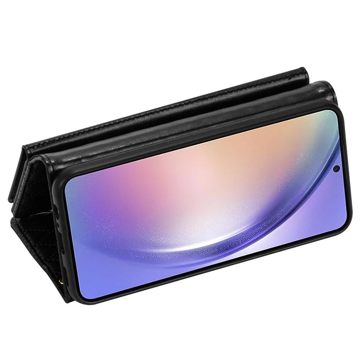 BKS-002 For Xiaomi Redmi 13C 4G / Poco C65 4G PU Leather Wallet Phone Cover Zipper Pocket Stand Case