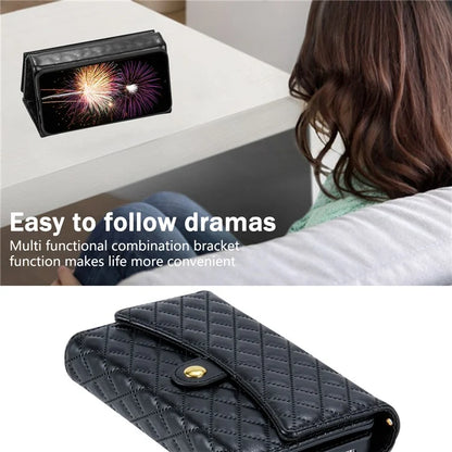 BKS-002 For Xiaomi Redmi 13C 4G / Poco C65 4G PU Leather Wallet Phone Cover Zipper Pocket Stand Case
