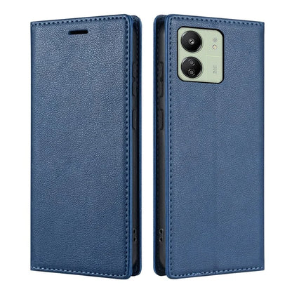 BKS-001 For Xiaomi Redmi 13C 4G / Poco C65 4G Case PU Leather Cover Magnetic Drop-resistant Shell