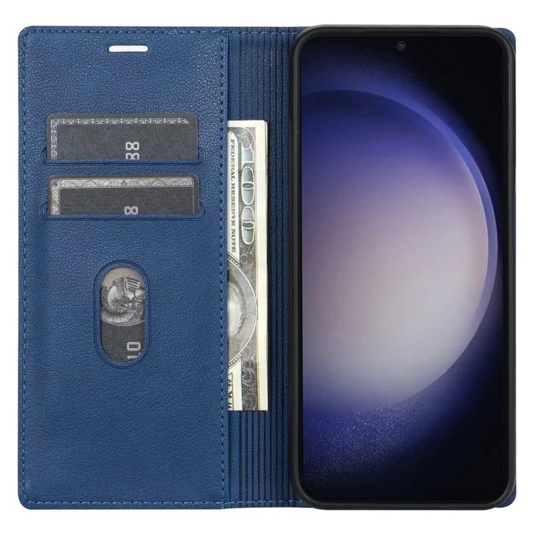 BKS-001 For Xiaomi Redmi 13C 4G / Poco C65 4G Case PU Leather Cover Magnetic Drop-resistant Shell
