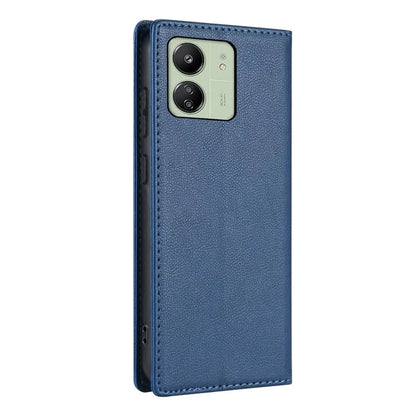 BKS-001 For Xiaomi Redmi 13C 4G / Poco C65 4G Case PU Leather Cover Magnetic Drop-resistant Shell
