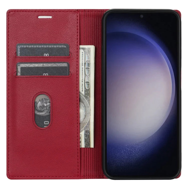 BKS-001 For Xiaomi Redmi 13C 4G / Poco C65 4G Case PU Leather Cover Magnetic Drop-resistant Shell