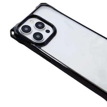 For iPhone 14 Pro Max TPU Case Reinforced Corner Anti-fall Phone Shell with Thick Lanyard