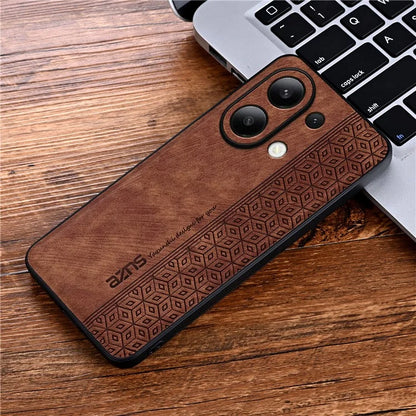 AZNS For Xiaomi Redmi Note 13 4G Case Anti-Scratch PU Leather Coated TPU Phone Cover