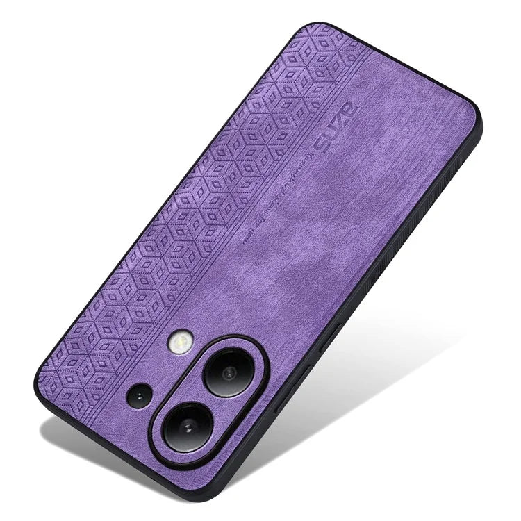 AZNS For Xiaomi Redmi Note 13 4G Case Anti-Scratch PU Leather Coated TPU Phone Cover
